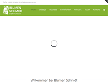 Tablet Screenshot of blumenschmidt.com